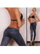 Legging Pants Jeans Look Blau 