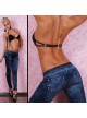 Legging Pants Jeans Look Blau 