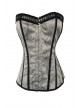 Embroidered satin Adult corset