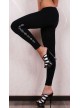 Flower Rhinestone Legging