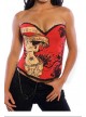 Magic Printed Rhinestone Corset