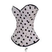 Lace up Polka dot Corset