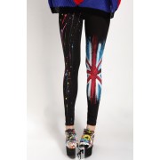 Ankle-length Union Flag Printed Leggings