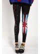 Ankellång Union flagga Tryckt Leggings