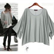 T-shirt Batwing-sexig- fladdermus-Kaki