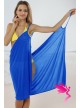 Sexy Stylish Cross Front Beach Cover-up Sapphire Blue