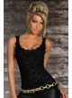 Exquisite Lace Tank Top Black