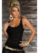 Exquisite Lace Tank Top Black