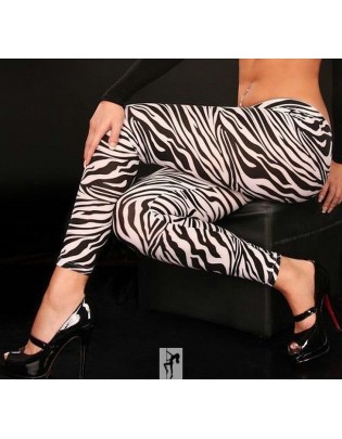 Zebra-mönstrade leggings 