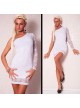 Catch-Fashion-One-Sleeve-Mini-Dress-with-Lace-white
