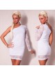 Catch-Fashion-One-Sleeve-Mini-Dress-with-Lace-white